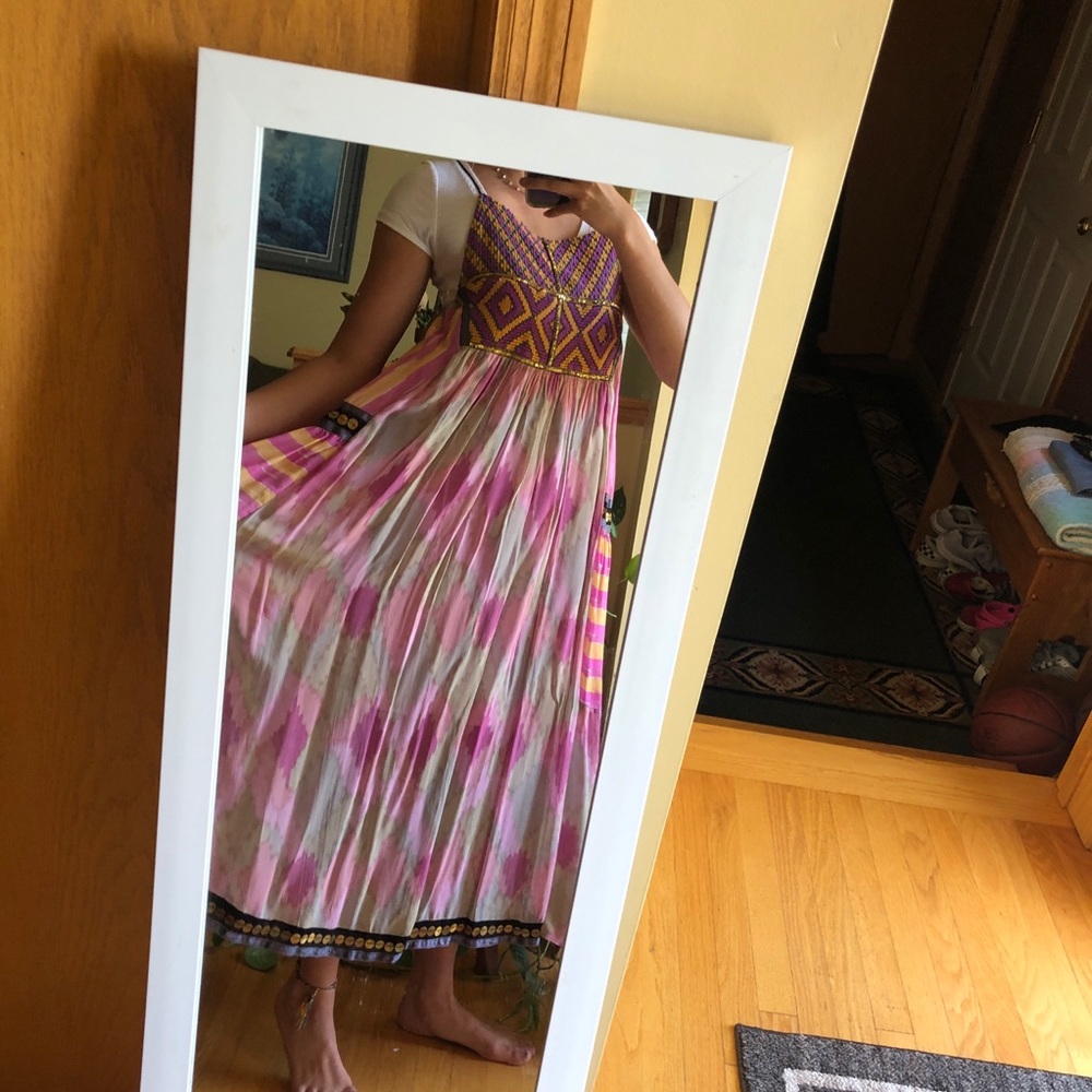 Free people boho flowy colorful dress